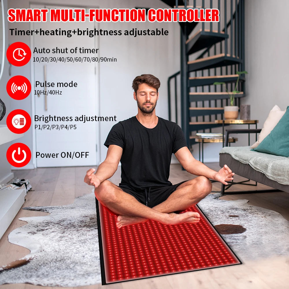 Electronic Full Body Red Light Therapy Mat For Pain Relief