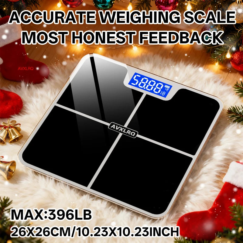 Digital Bathroom Scale With Temperature Display Up To 180 Kg