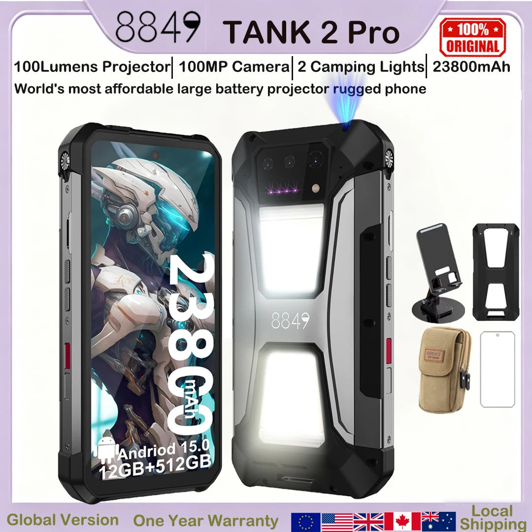 8849 Tank 2 Pro Rugged Smartphone With Projector IP68