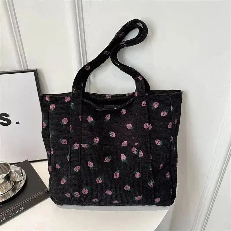 Women Polyester Bucket Bag Beach Fashion Tote Shoulder Handbag Versatile
