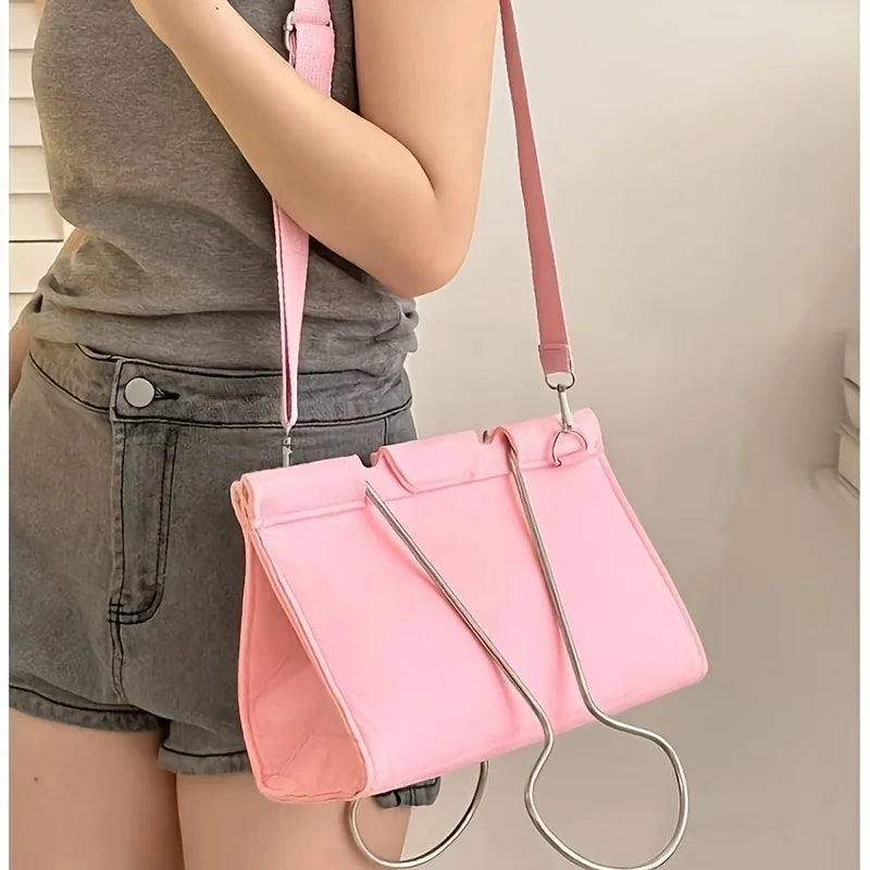 Womens Clip Shaped Shoulder Bag Style Handbag For Daily Travel And Evening Gift