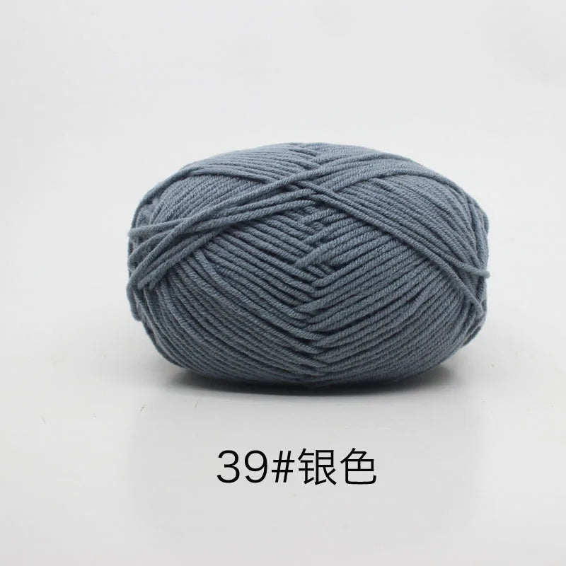 Milk Cotton 4 Ply Yarn For Crochet And Knitting Crafts