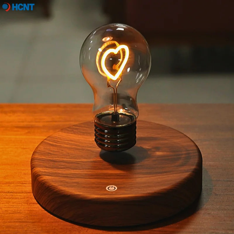 HCNT Levitating Bulb Lamp Magnetic Floating Desk Night Light Rotating