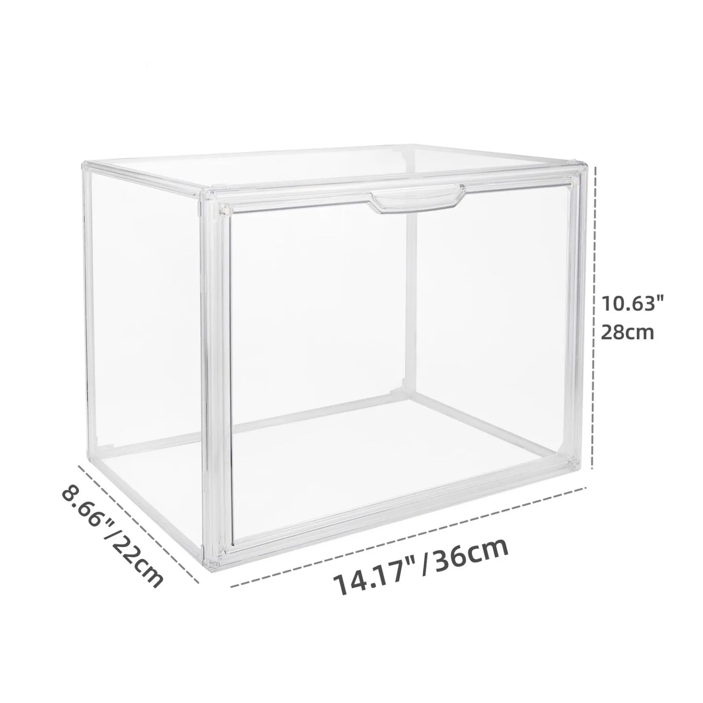 Acrylic Display Box Clear Stackable Storage Case For Collectibles And Makeup
