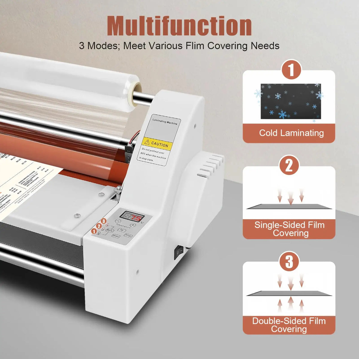 700W Double Sided Laminating Machine With Dual Heat Modes