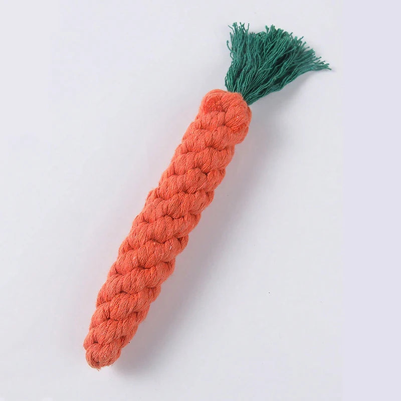 Handwoven Linen Rope Dog Toy Durable Knot Chew