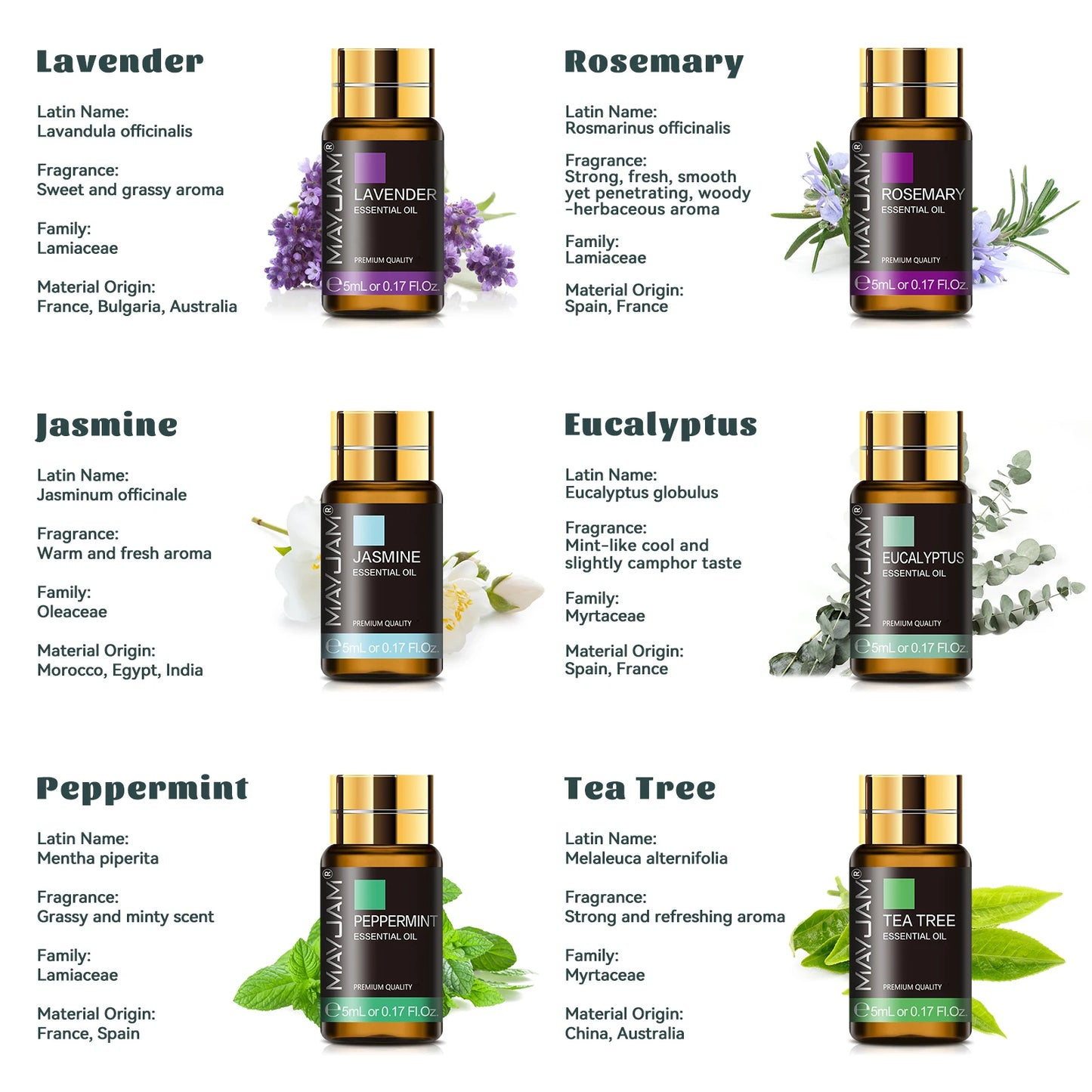 Mayjam Premium Essential Oils Collection For Aromatherapy