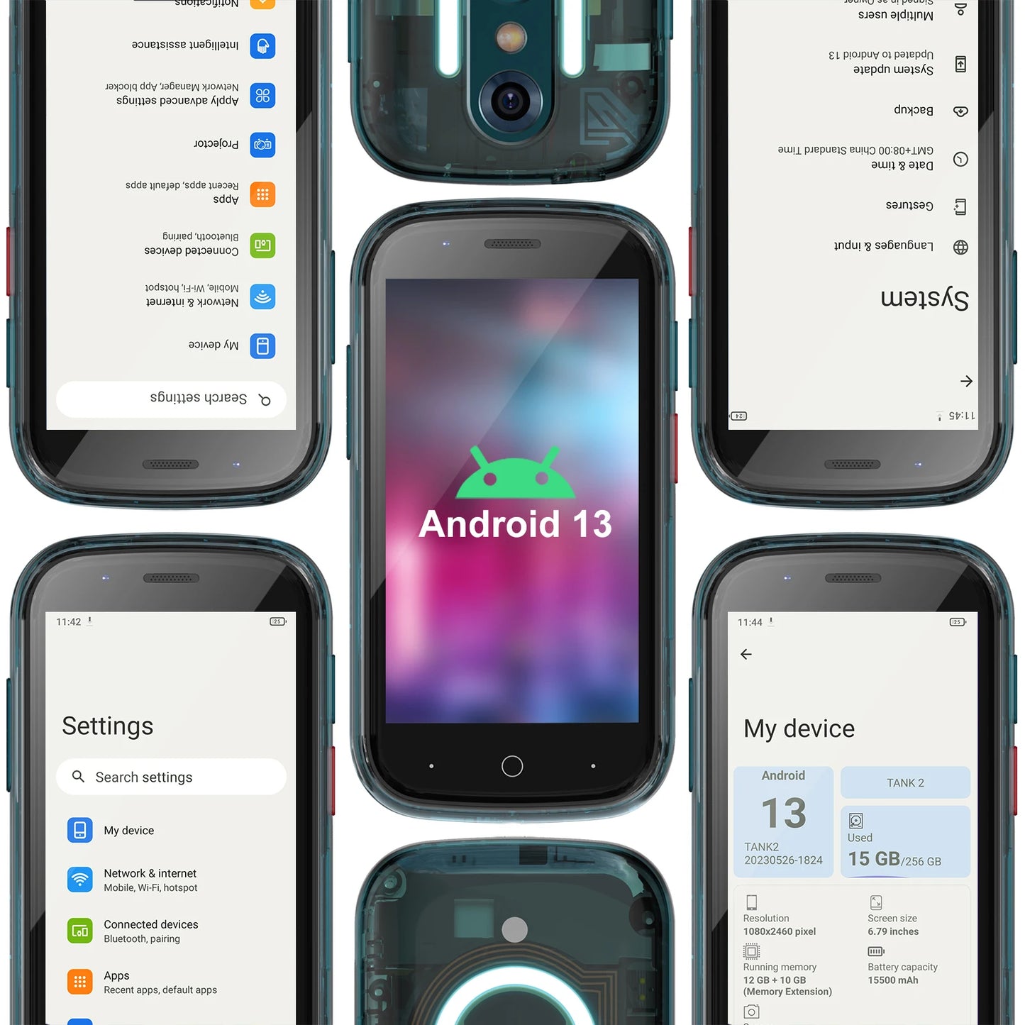 Unihertz Jelly Star Mini Android 13 8GB RAM 256GB ROM