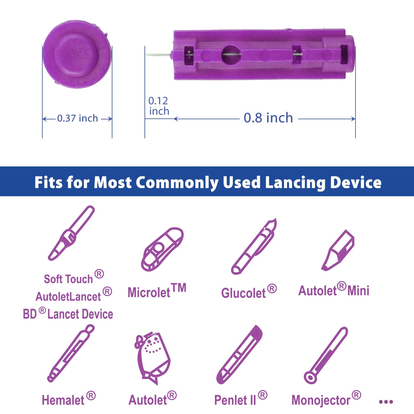 Lancets For Blood Testing 30 Gauge 100 Count Sterile Diabetic