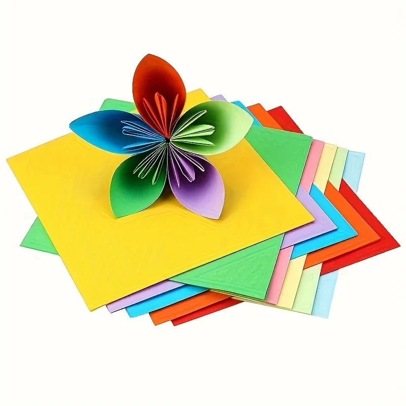 100 sheets of cardstock available in 10 colors for origami art crafts office supplies scrapbooking and sewing