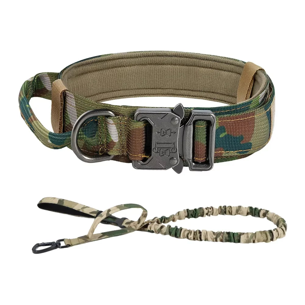 PETRAVEL Adjustable Tactical Dog Training Collar and Leash Set