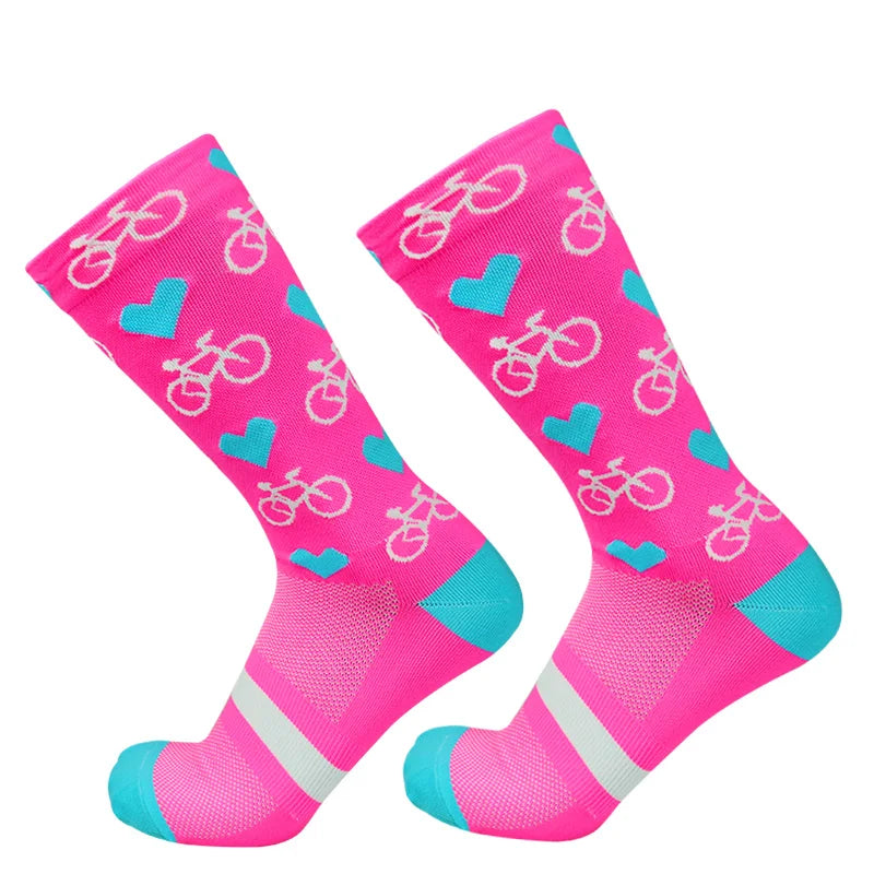 Professional Competition Compression Cycling Socks For Men And Women