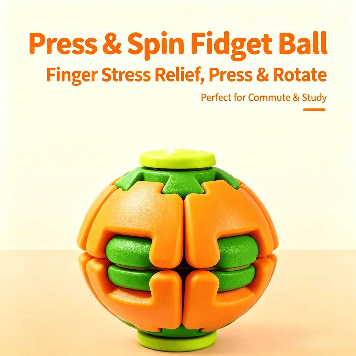 Premium 3D Printed Rotating Fidget Ball Stress Relief Desk Spinner
