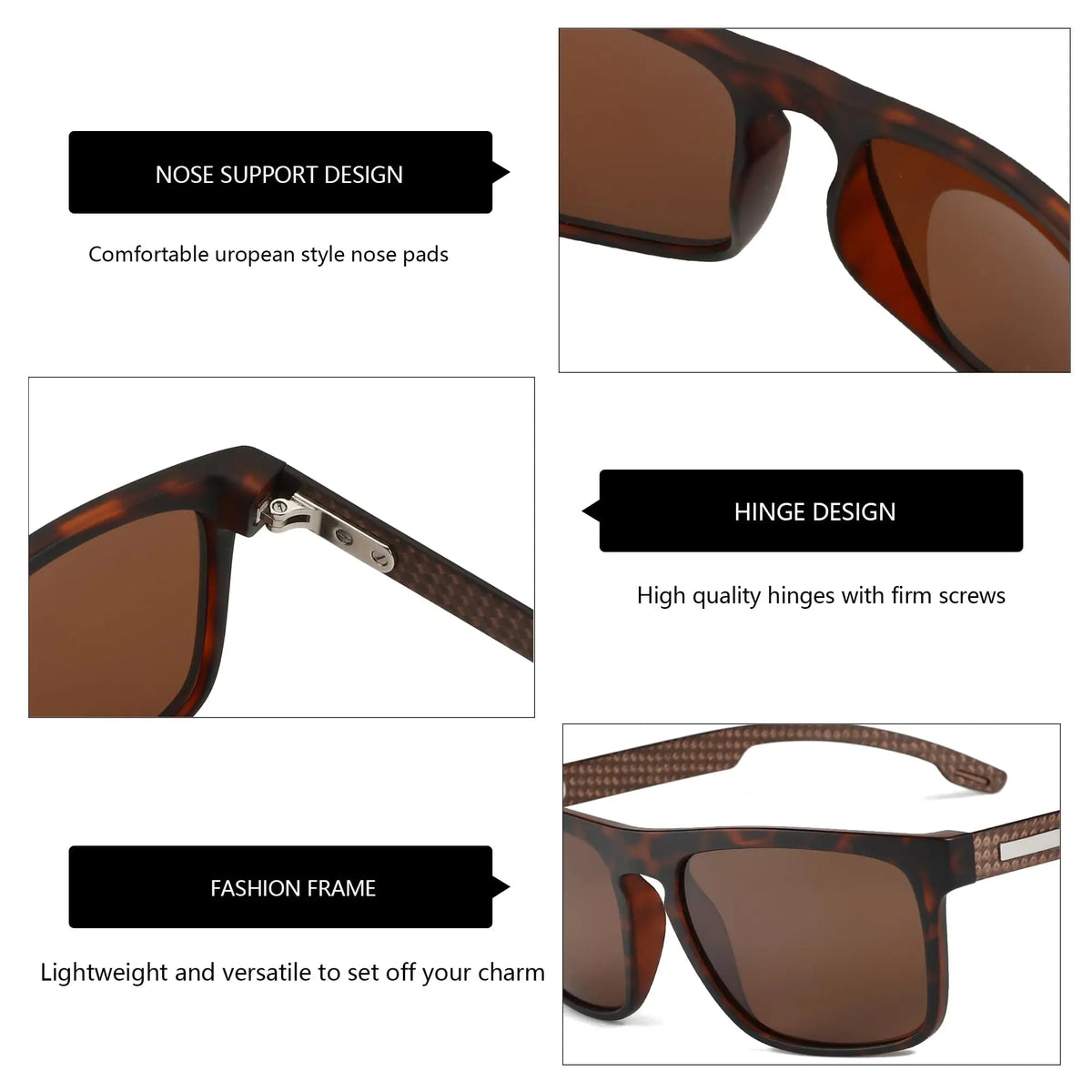 ZENOTTIC Round Polarized UV400 Vintage Unisex Prescription Sunglasses