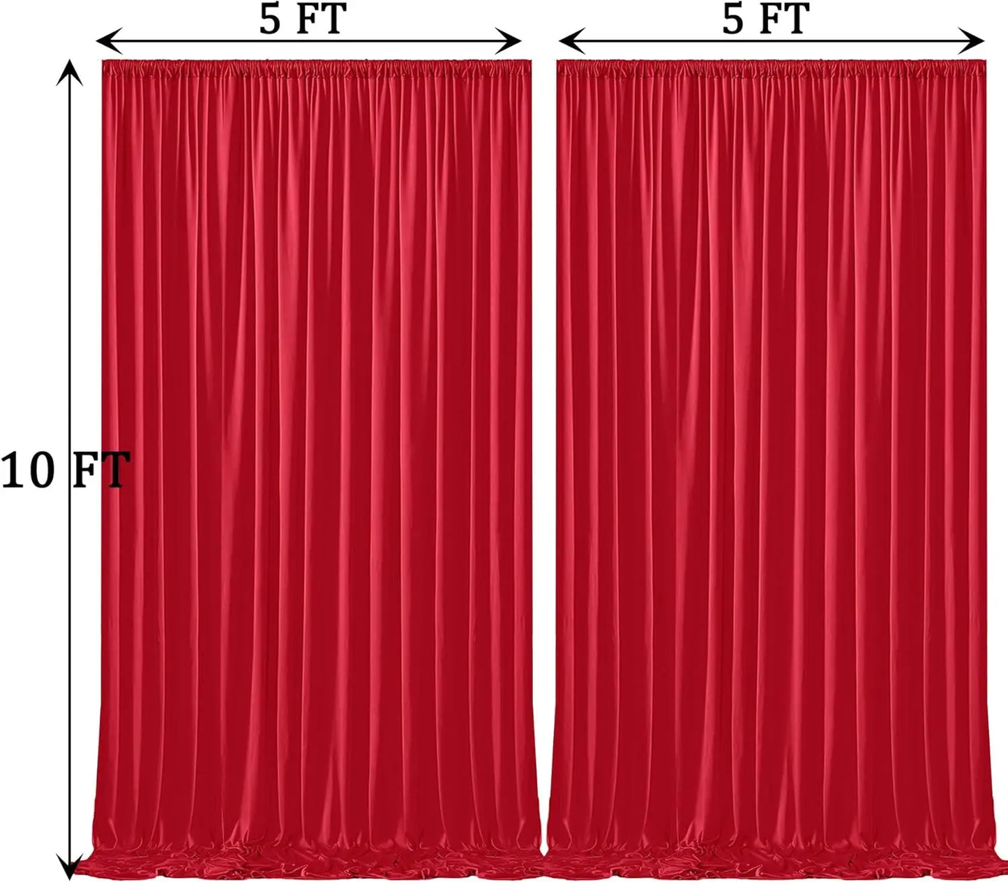 Hign-concerned Wrinkle Free Backdrop Curtains For Weddings And Parties
