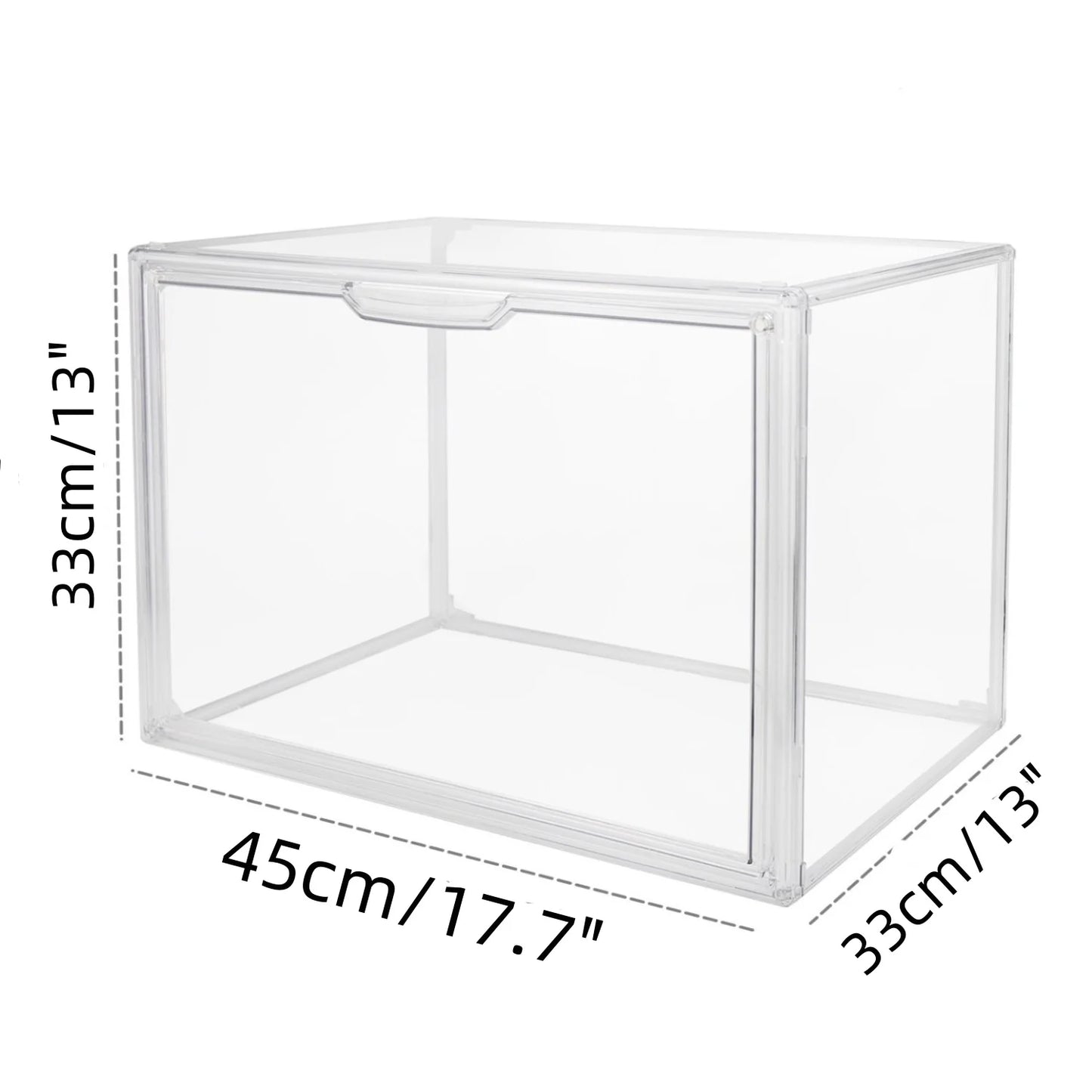 Acrylic Display Box Clear Stackable Storage Case For Collectibles And Makeup