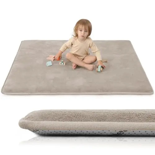 PaPaMat Non Slip Baby Play Mat Solid Carpet Living Room