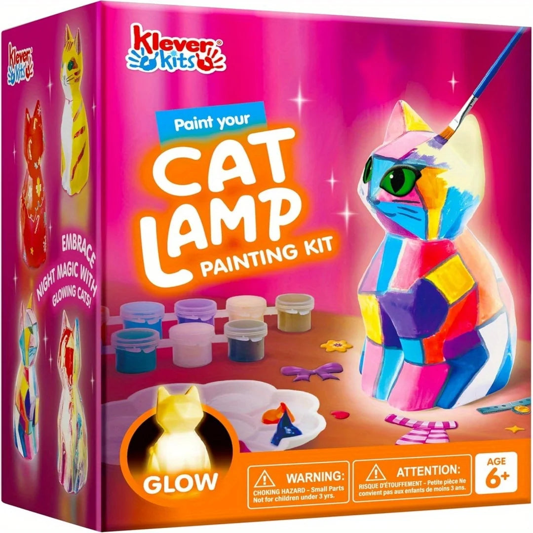 Joyfy Paint Your Own Cat Night Light Kit Educational Project