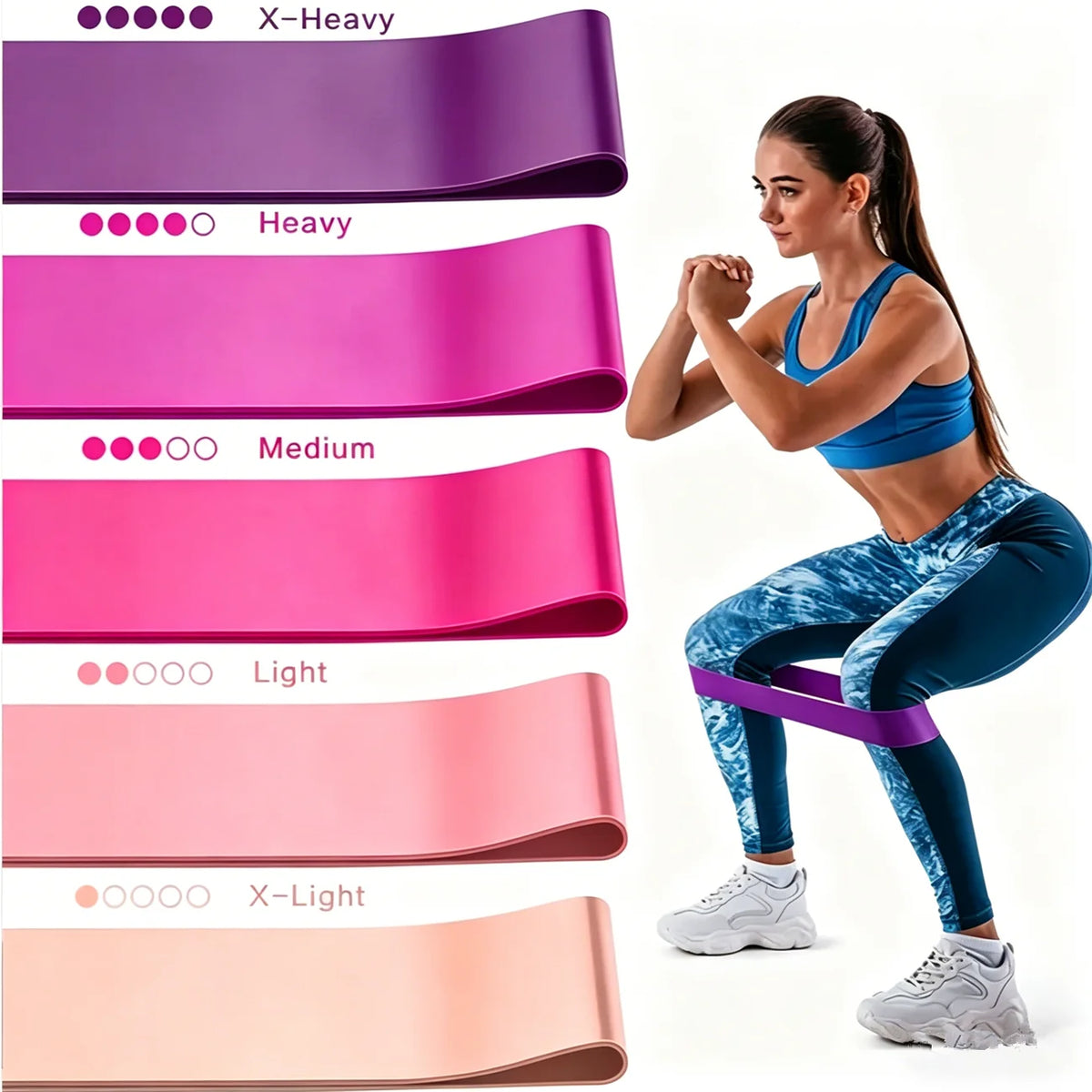 Premium Resistance Loop Bands For Yoga And Fitness Training