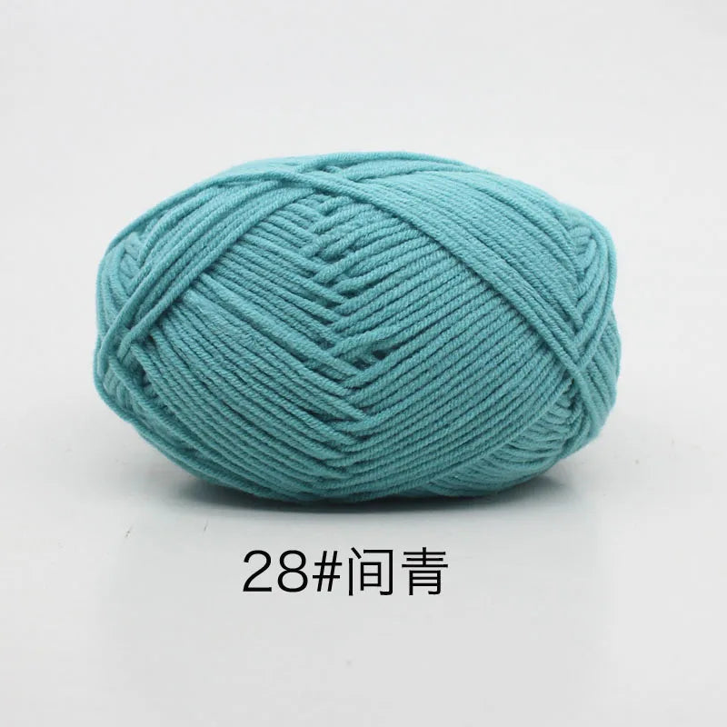Milk Cotton 4 Ply Yarn For Crochet And Knitting Crafts