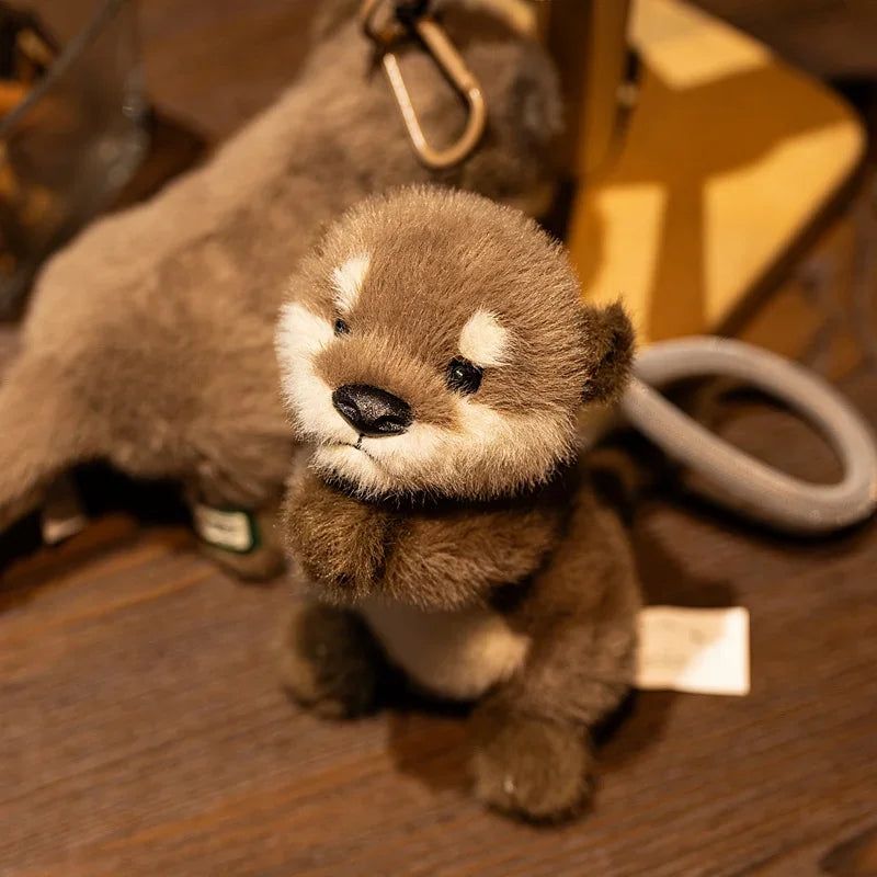 Soft Otter Plush Keychain Pendant For Bags And Gifts