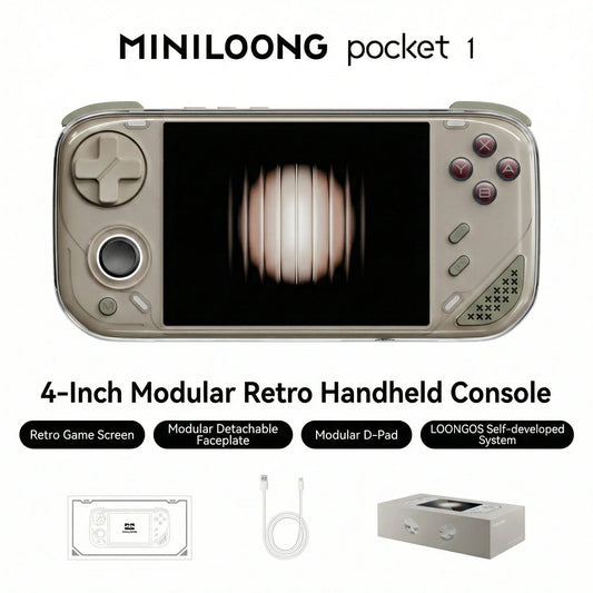 Miniloong Pocket 1 Modular Retro Handheld Emulator With IPS Display