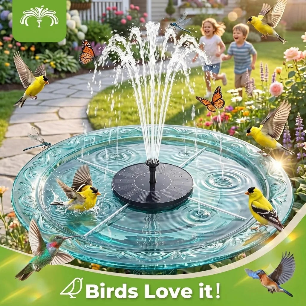 Floating Solar Fountain With 6 Nozzles and 4 Crash Bars