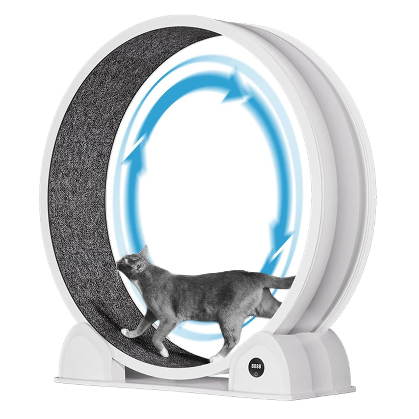 HiMISS Cat Exercise Wheel For Indoor Cats Quiet Pedometer Treadmill