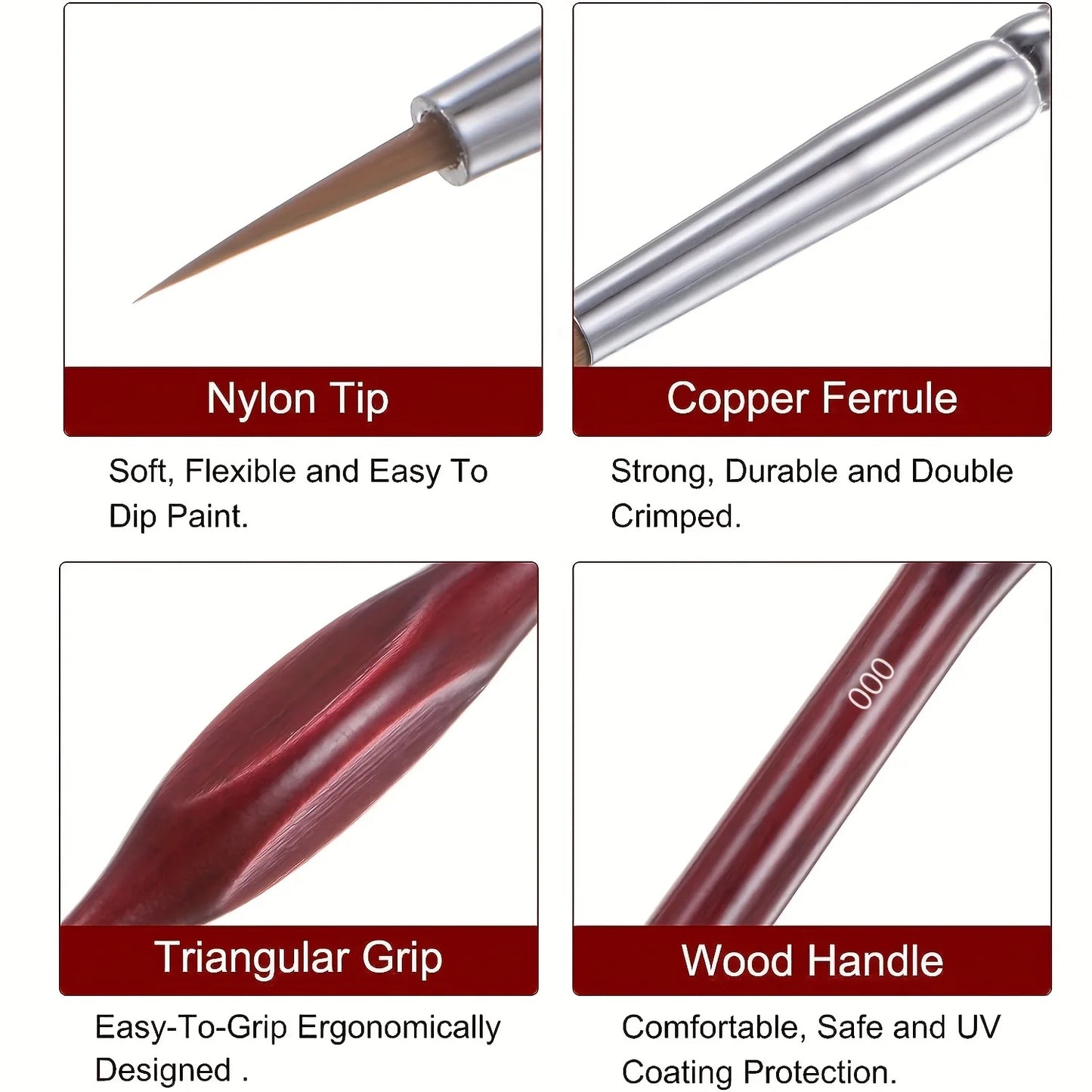 Lonely Finger Fine Detail Paint Brush Set For Miniatures