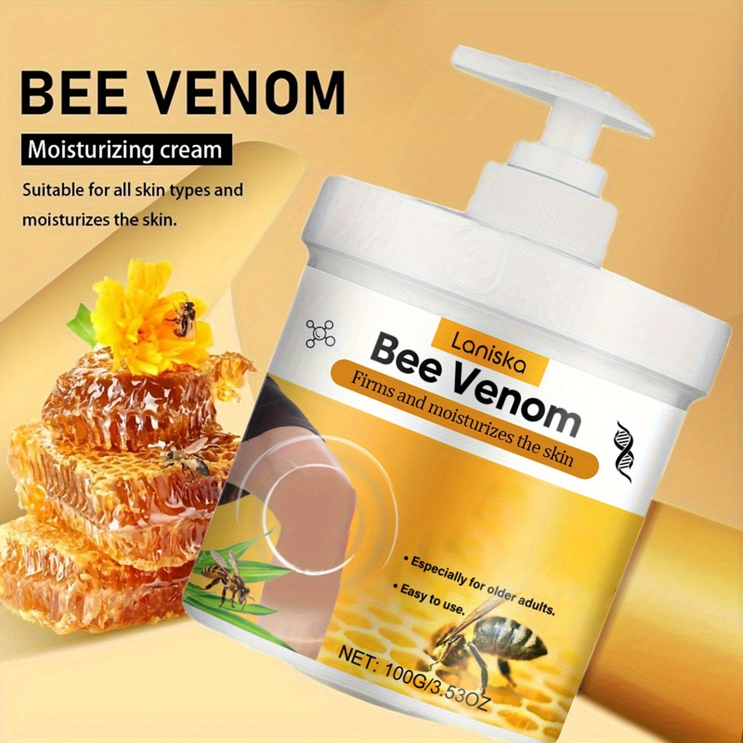Bee Venom Joint Massage Cream Turmeric Arnica Hydrating Formula