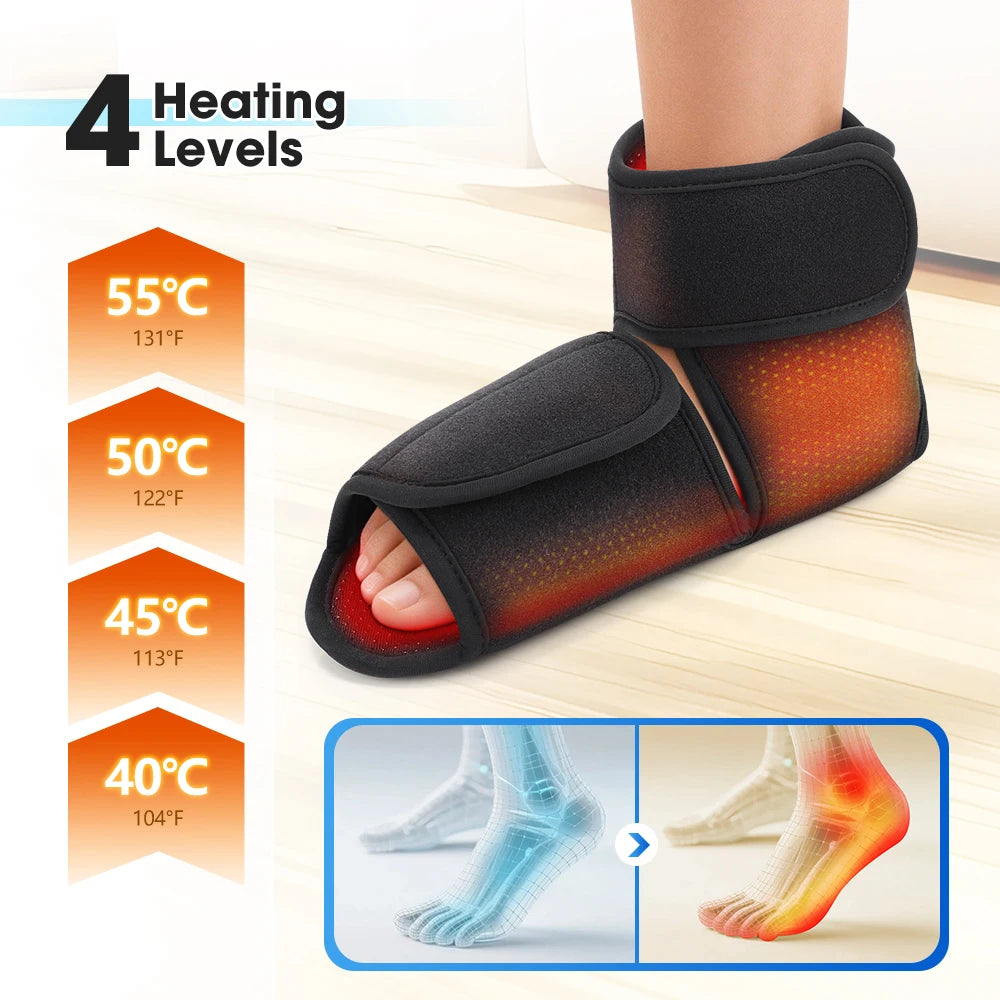 Moajaza Wireless Air Pressure Ankle Massager With Heating And Compression