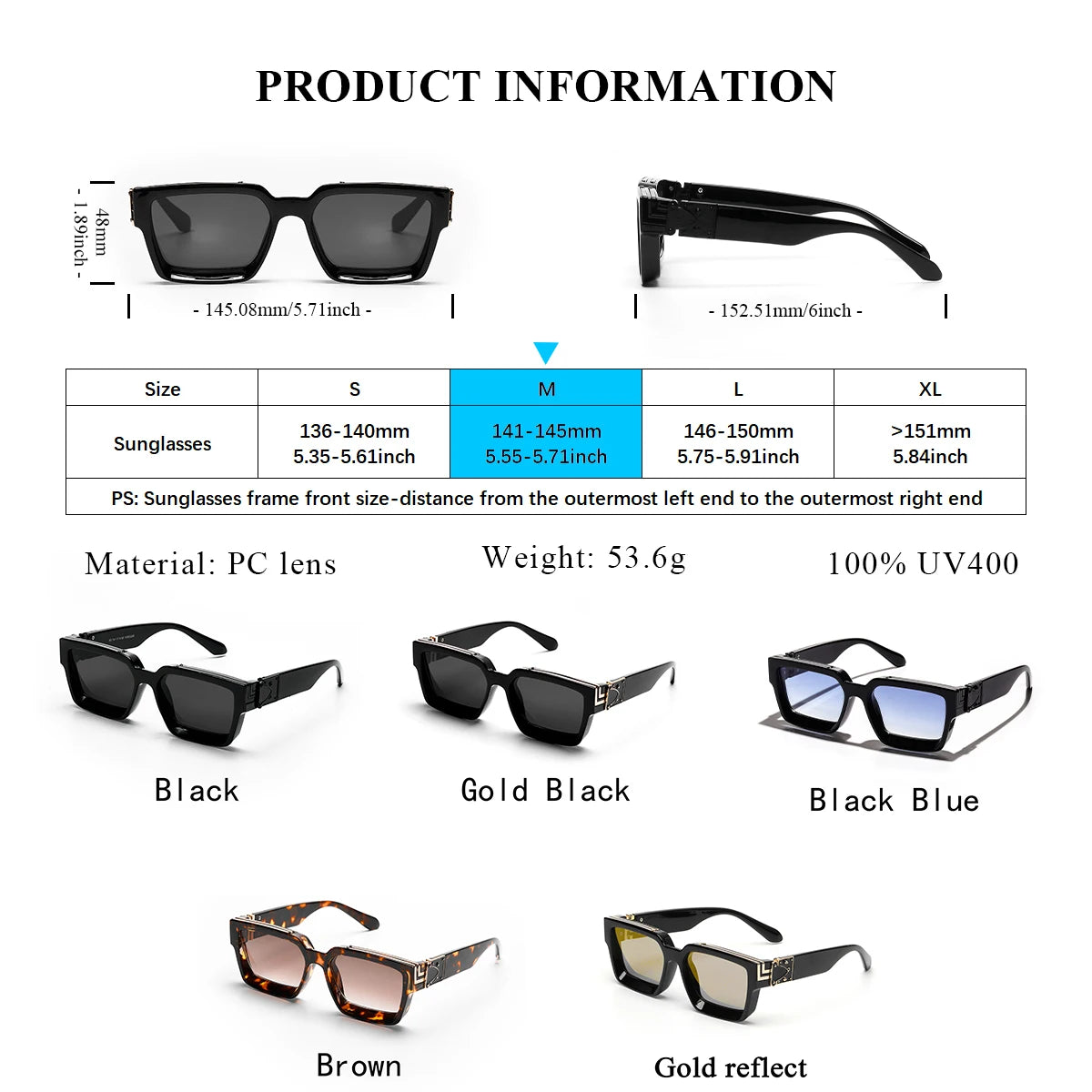 Ruiao Millionaire Shades Luxury Sunglasses For Men Women Designer