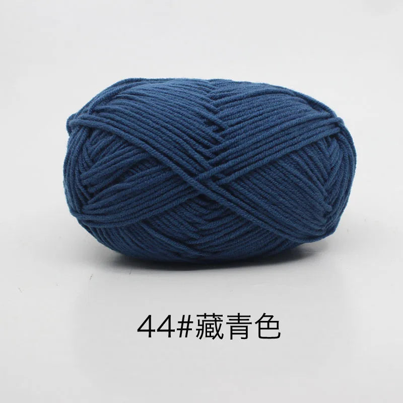 Milk Cotton 4 Ply Yarn For Crochet And Knitting Crafts
