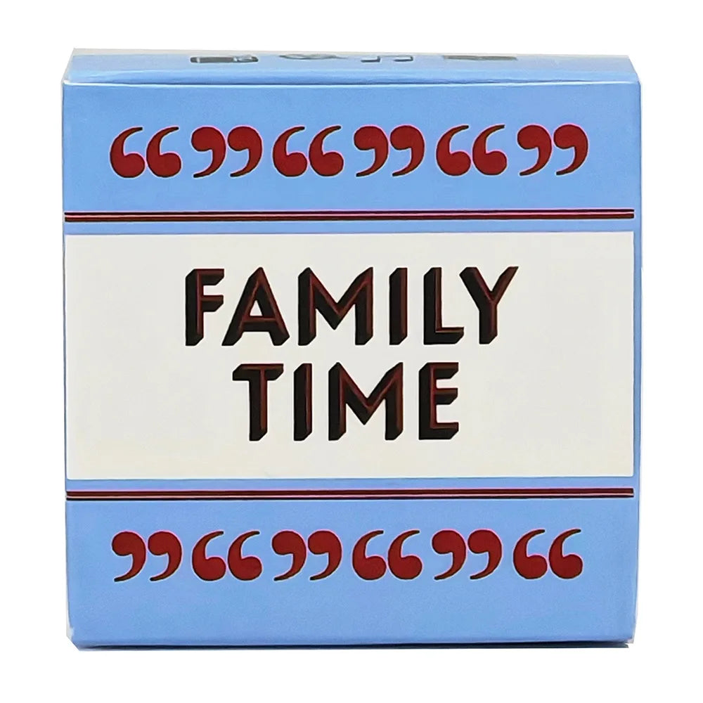50 pcs /box English Family time Family Time card game party