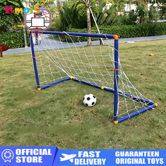 Kmoist 2 In 1 Sports Toy Basketball And Football Goal