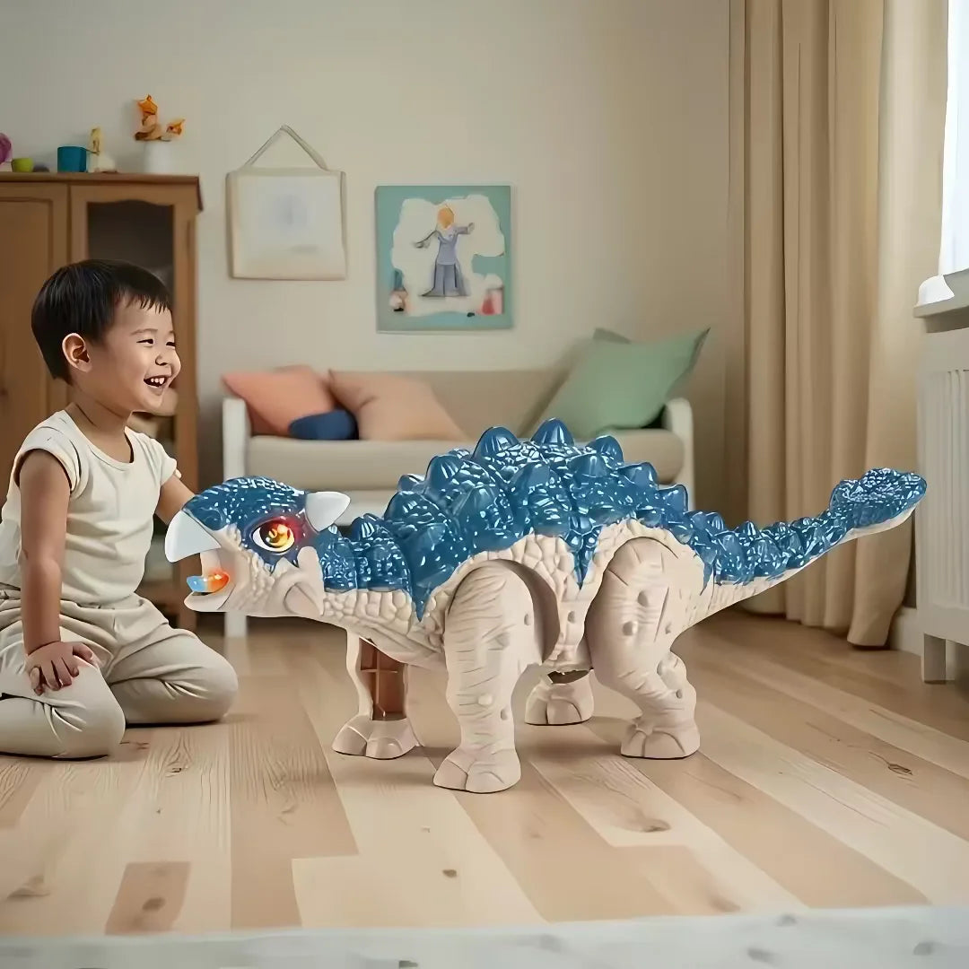 Walking Dinosaur Robot Toy With Lights and Roaring Sounds