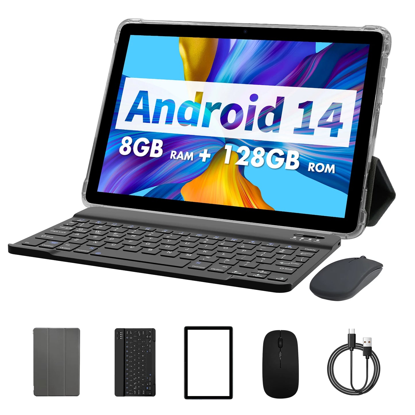 PRITOM Android Tablet 14 Quad Core 8GB RAM 128GB ROM