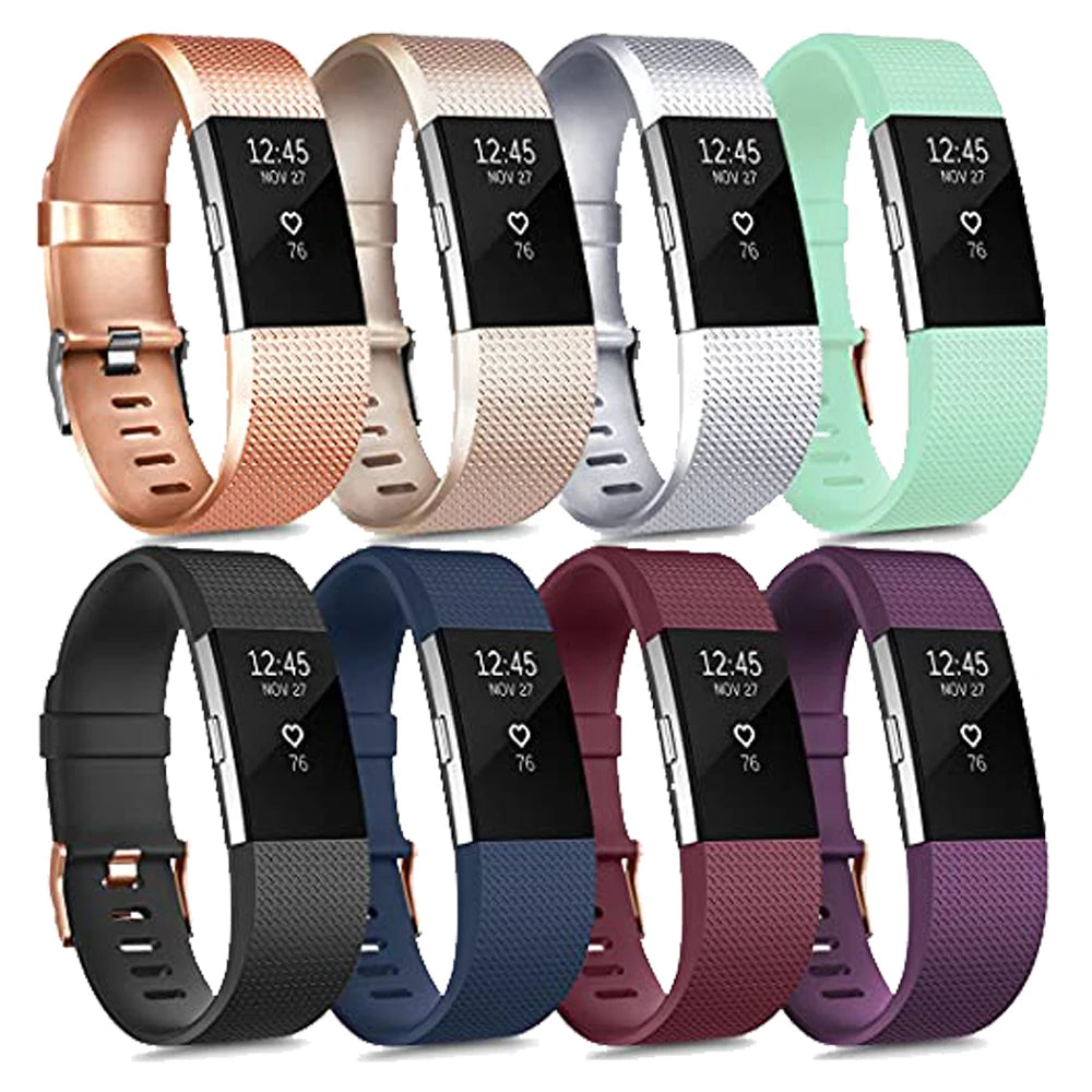 Tobfit Silicone Strap For Fitbit Charge 2 Replacement Band