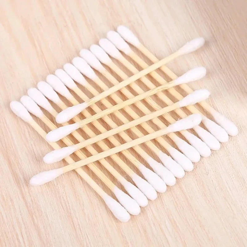 500pcs Double Head Cotton Swab Women Makeup Cotton Buds Tip for Wood Sticks Nose Ears Cleaning Health Care Tools 2030