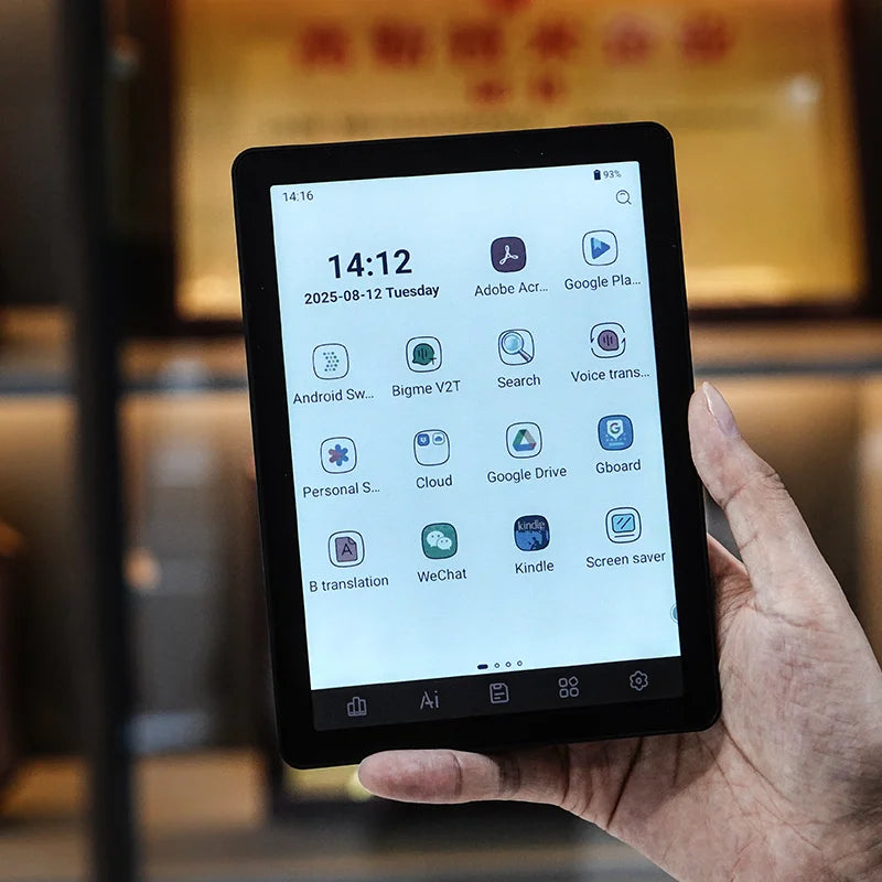 BIGME B6 Color E Ink Ereader With Front Light Android 14 OS