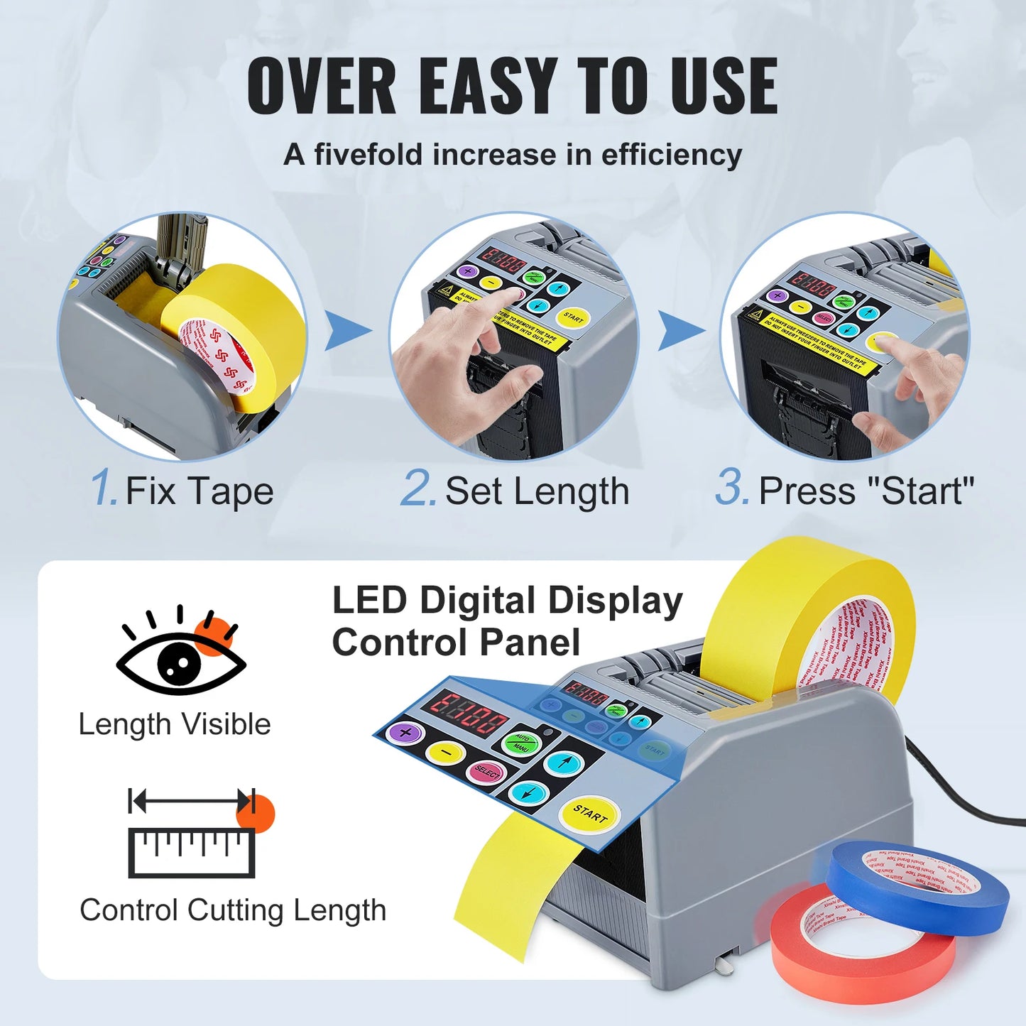 SucceBuy ZCUT9 Automatic Adhesive Tape Cutter