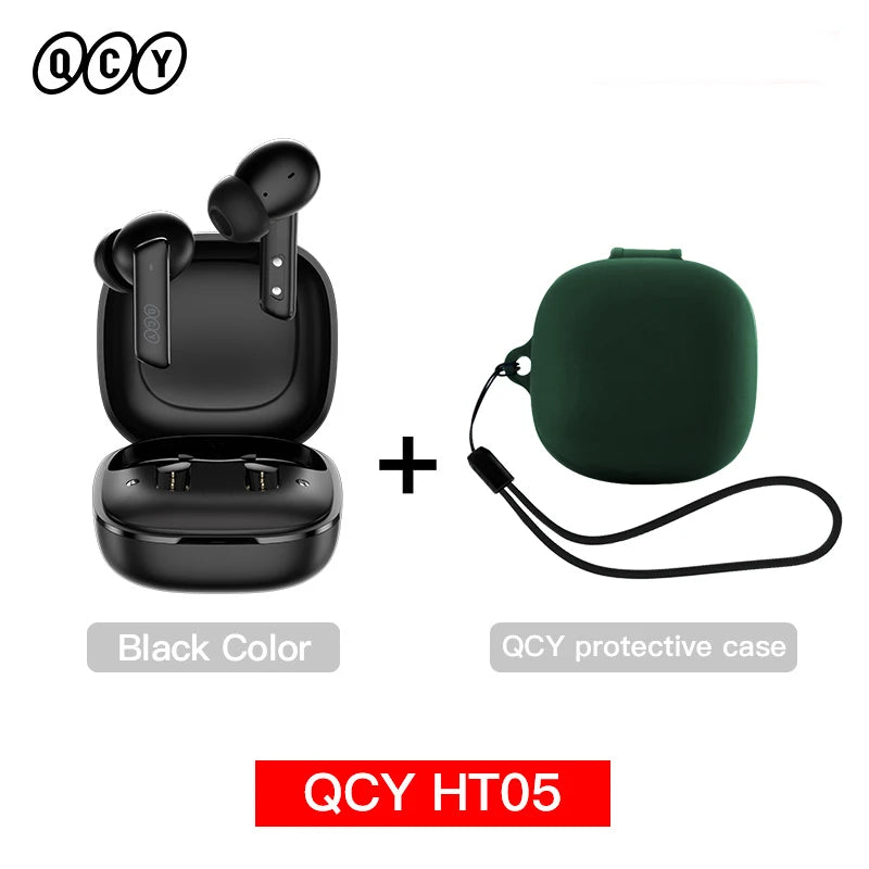 QCY HT05 ANC Wireless Earphones Bluetooth 5.2 ENC HD Call
