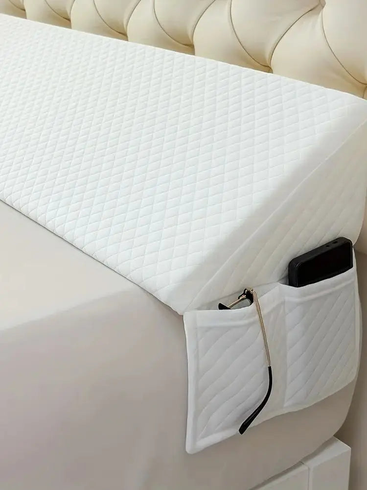 Bed Wedge Memory Foam Pillow For Snoring Relief And Spinal Alignment