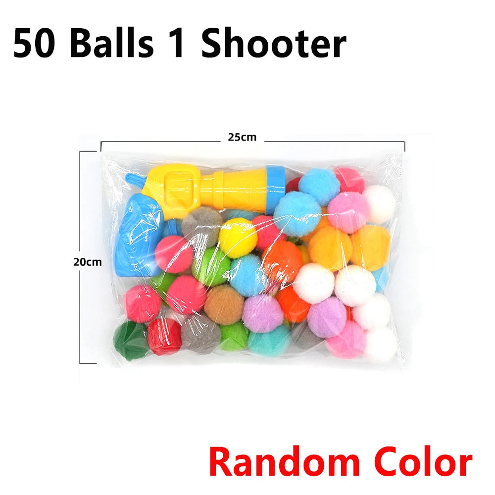 Cat Ball Launching Gun Toy for Pets Interactive Training