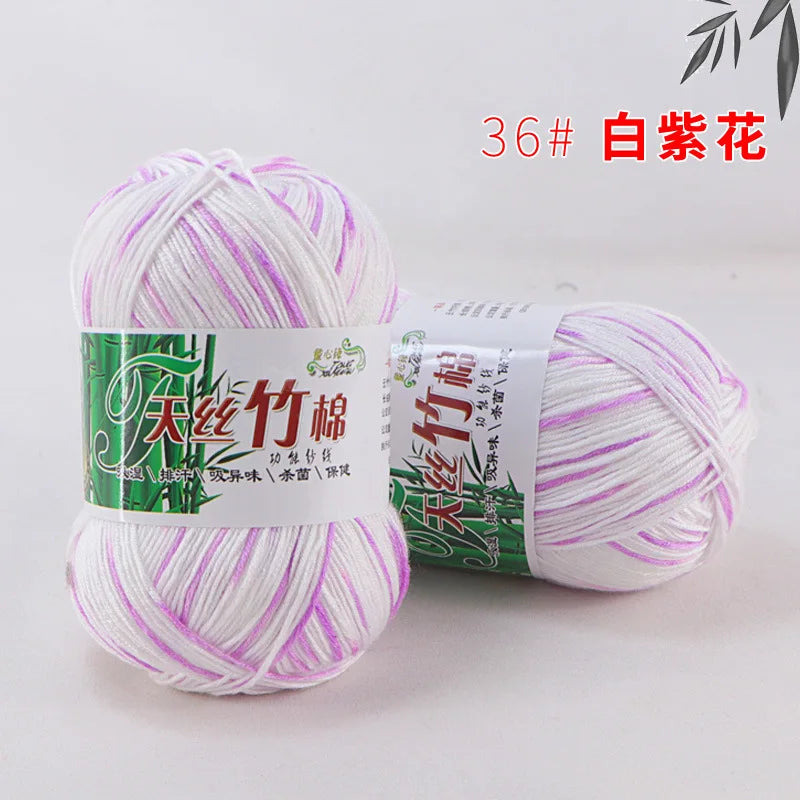 Cotton Bamboo Blend Yarn Hand Knitting Crochet DIY Sweater Dolls