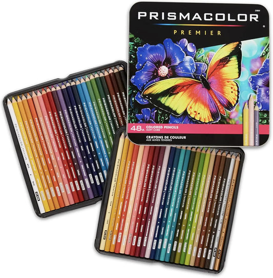 48 Premium Soft Core Colored Pencils For Drawing And Sketching