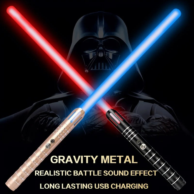 AbayCN Light Up Saber RGB Sound Sword With Metal Handle