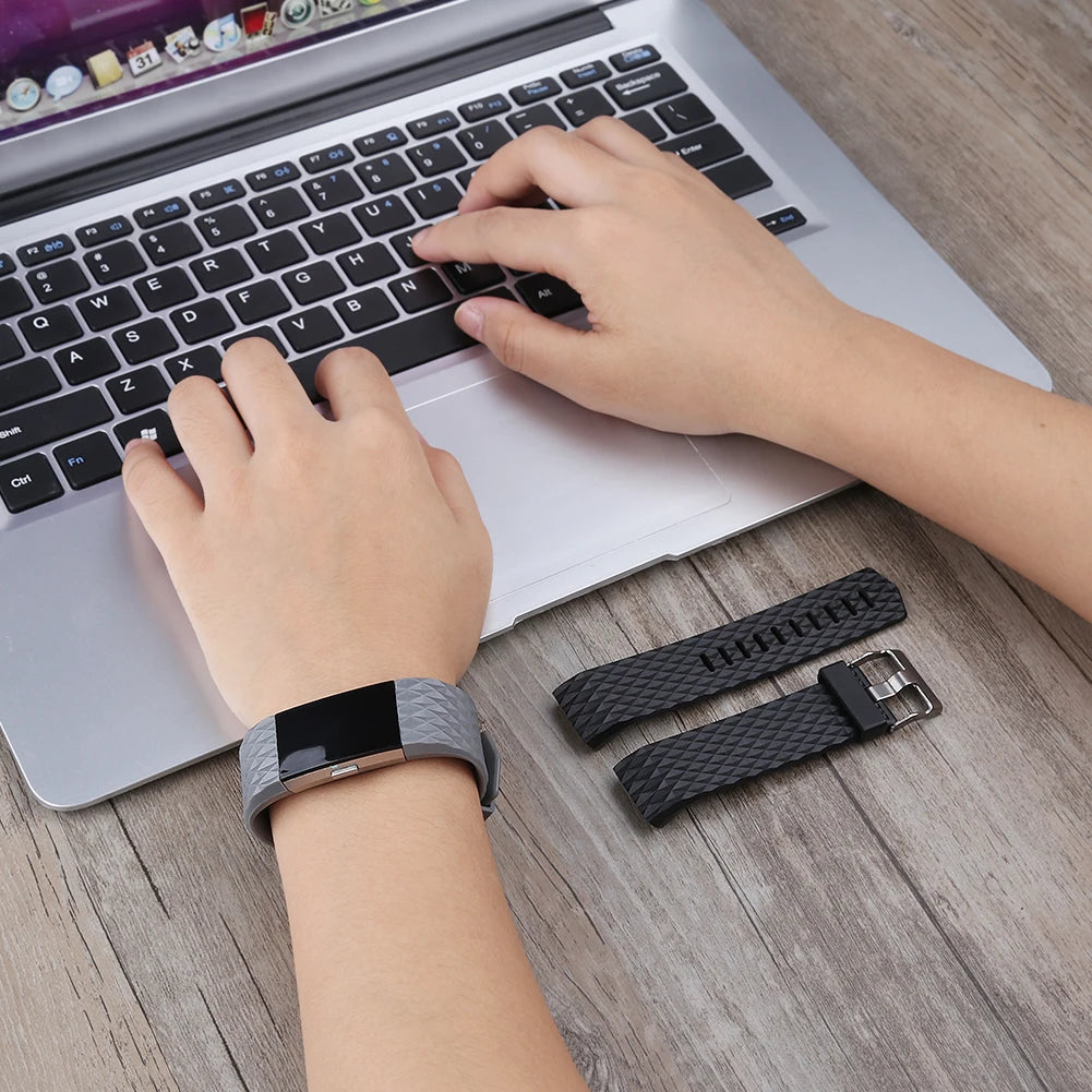 Tobfit Silicone Strap For Fitbit Charge 2 Replacement Band