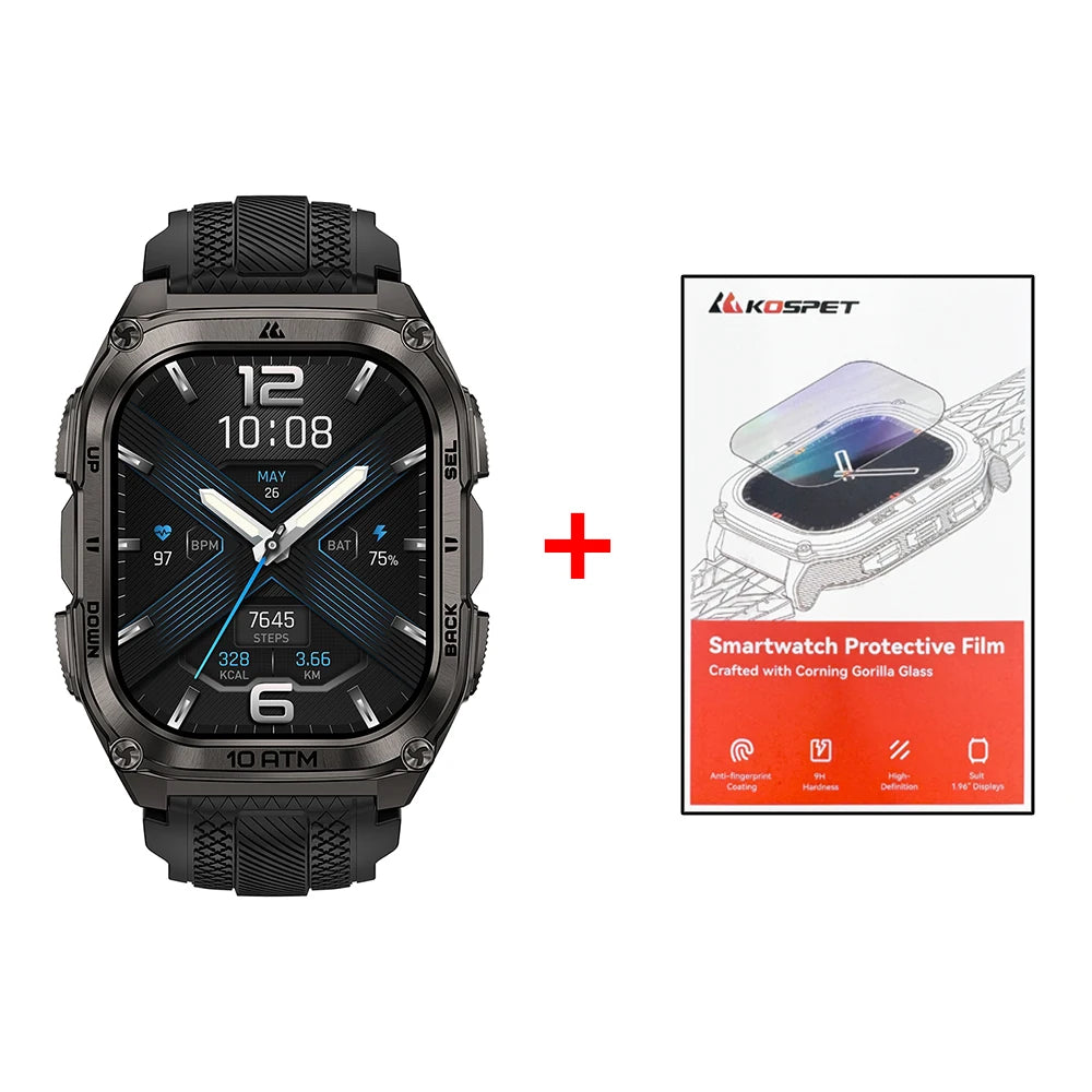 KOSPET Tank M4 Smartwatch GPS Offline Maps 10ATM Waterproof