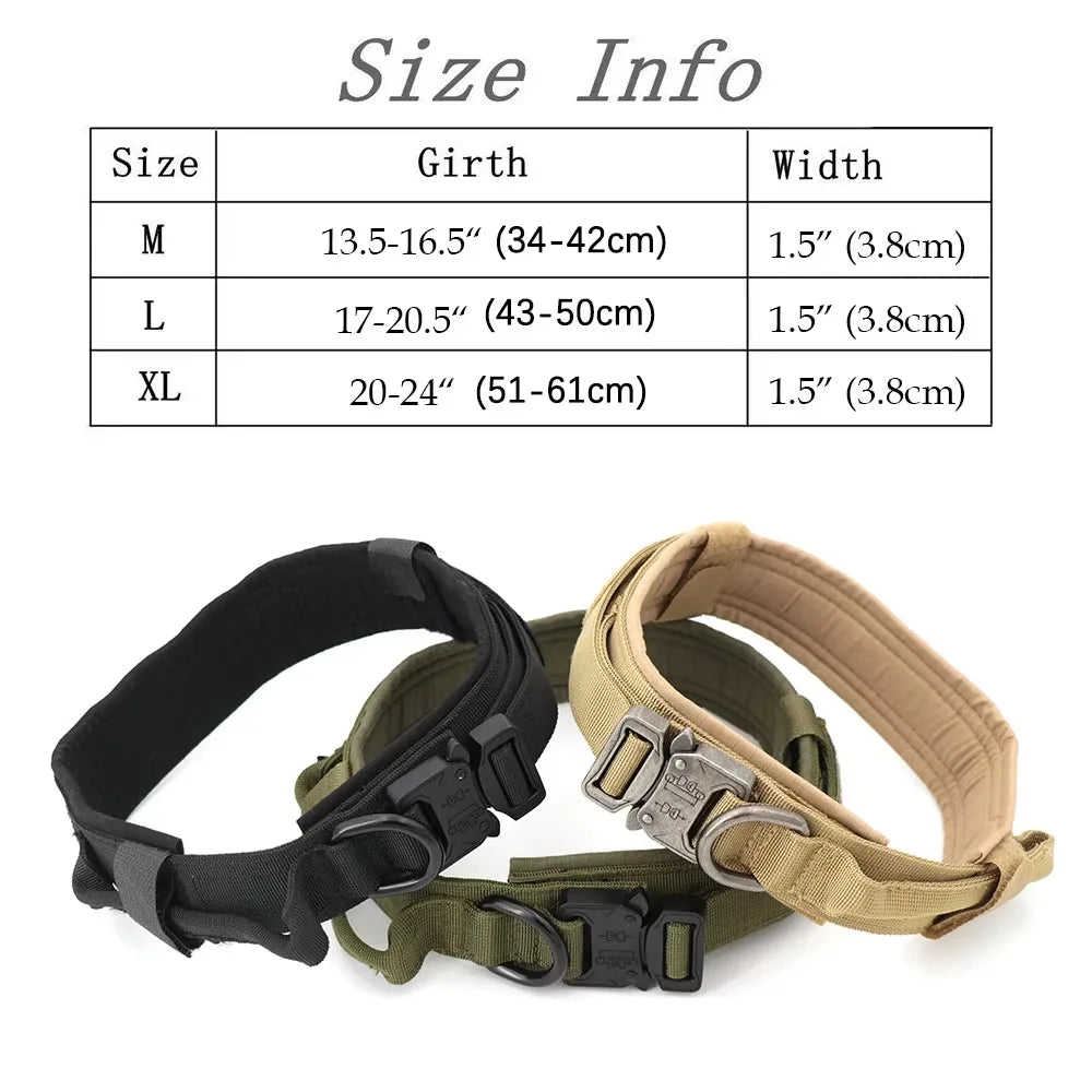PETRAVEL Adjustable Tactical Dog Training Collar and Leash Set